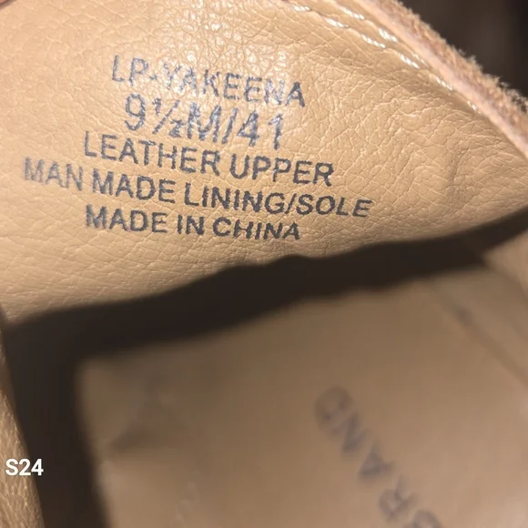 Lucky Brand Suede Yakeena Ankle Boots Wedge Sz 9.5 M - Picture 9 of 9